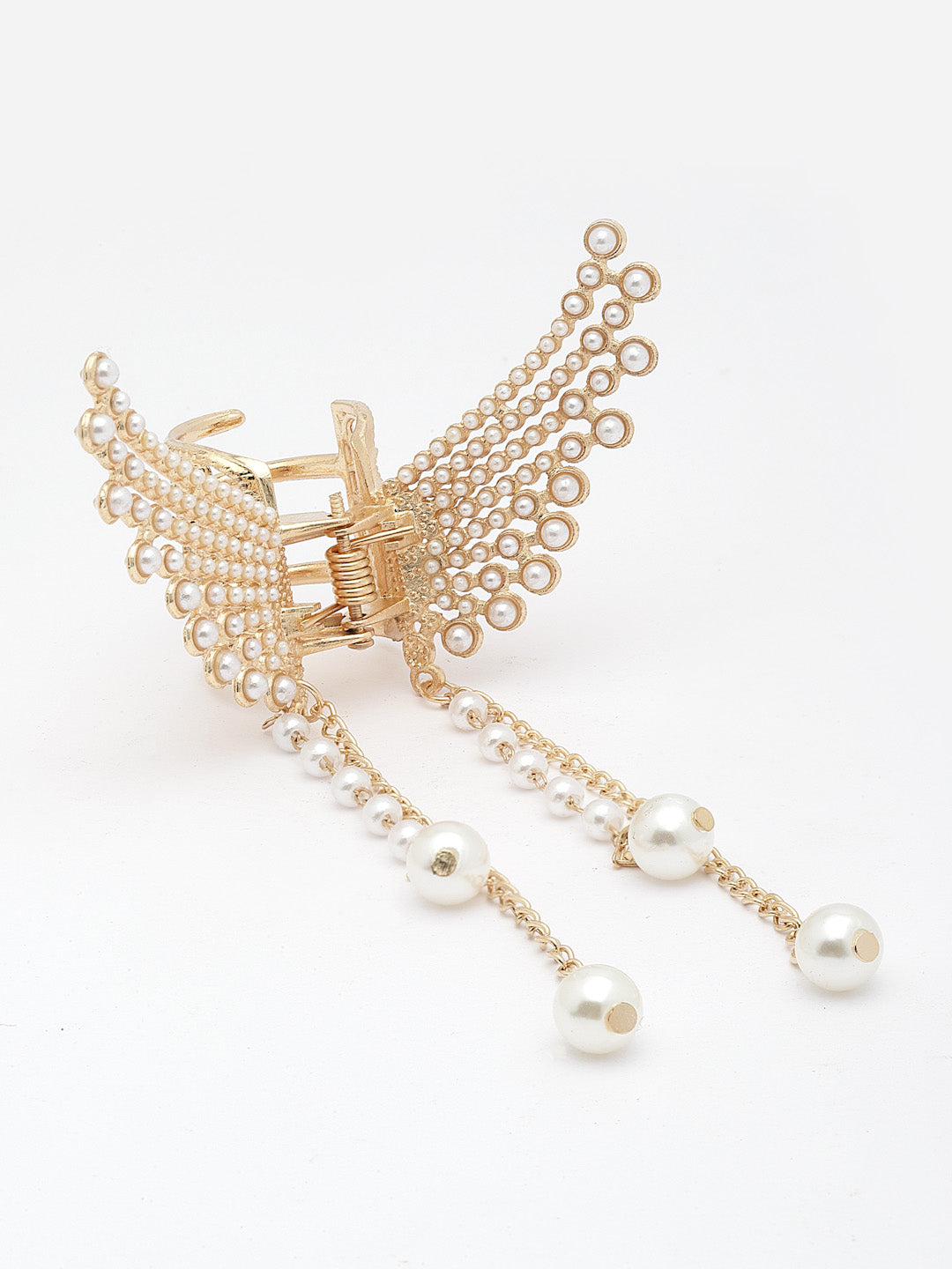 Women Embellished Gold-Plated Claw Clip