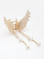 Women Embellished Gold-Plated Claw Clip