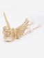 Women Embellished Gold-Plated Claw Clip