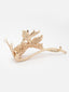 Women Stone Studded Butterfly Shaped Embellished Claw Clip