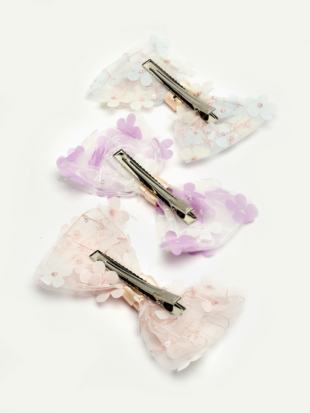 Women Set of 3 Embellished Alligator Hair Clip