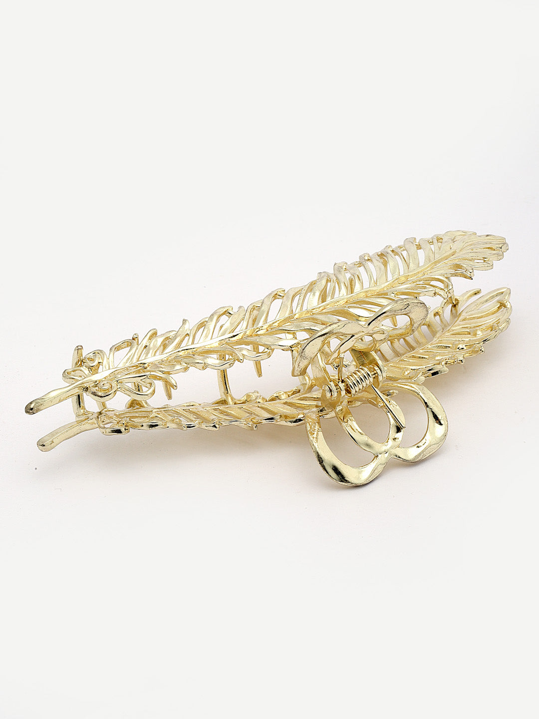 18KT Gold Plated Stainless Steel Tarnish-Free Waterproof Embellished Claw Clip