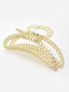 Women Gold Plated Metal Claw Clip