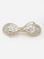 Women Embellished French Barrette Tic Tac Hair Clip