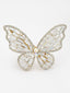 Women Embellished Stone Studded Butterfly Shpaed Claw Clip