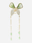 Women Embellished Butterfly Shaped Stone Studded Claw Clip