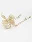 Women Embellished Butterfly Shaped Stone Studded Claw Clip