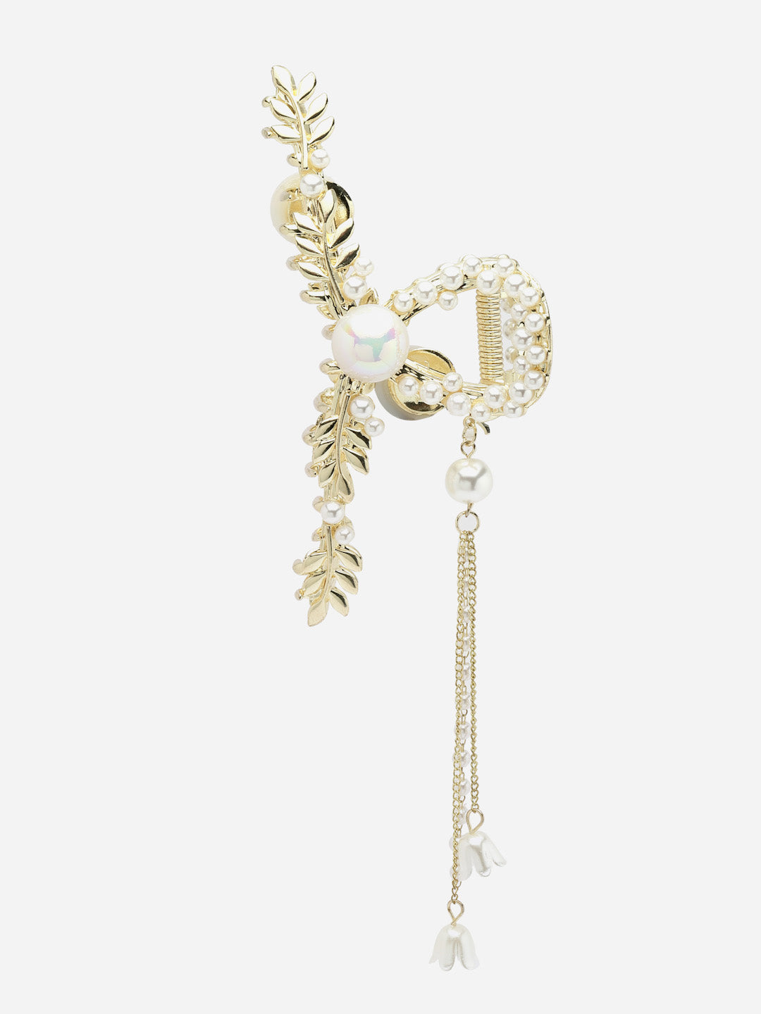 Women Pearls Embellished Claw Clip