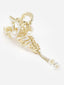 Women Pearls Embellished Claw Clip