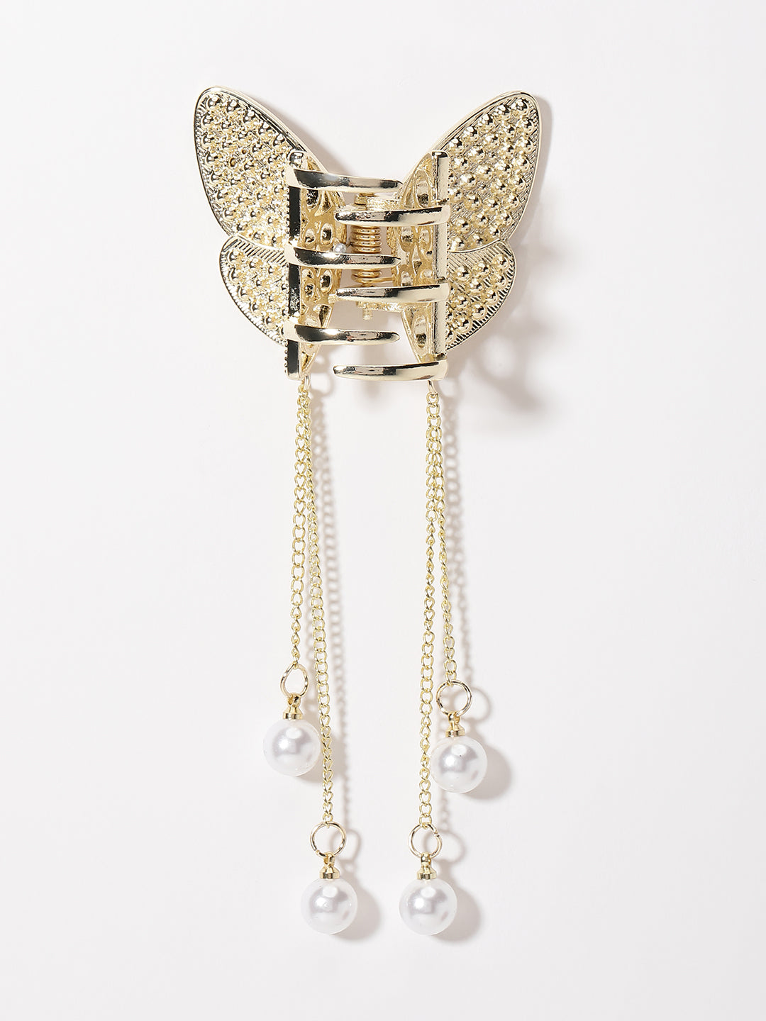 Embellished CZ Studded Butterfly Shaped Claw Clip