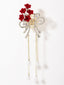 Gold-Plated CZ Stone Studded Floral Shaped Claw clip