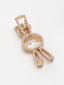 Girls Gold-Plated Embellished Alligator Hair Clip