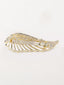 Gold-Plated CZ-Stone Studded Wings Shaped French Barrette