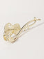 CZ-Stone Studded Gold-Plated Claw Clip