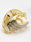 Gold-Plated Embellished Claw Clip