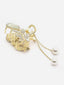 Gold-Plated Embellished Claw Clip