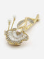 Gold Plated Embellished Claw Clip