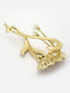 Gold Plated Embellished Claw Clip