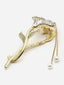 Gold Plated Embellished Claw Clip