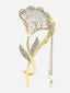 Gold Plated Embellished Claw Clip