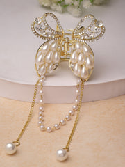 Gold-Plated Embellished Claw Clip