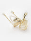 Gold-Plated Embellished Claw Clip