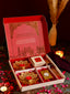 Diwali Gift Hamper with Fine 999 Silver Coin, Luxury Diyas, Incense Sticks, and Charan Paduka