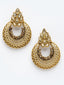 Gold-Toned Crescent Shaped Chandbalis Earrings