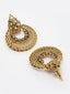 Gold-Toned Crescent Shaped Chandbalis Earrings