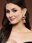 Gold-Toned Dome Shaped Jhumkas Earrings