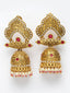 Gold-Toned Dome Shaped Jhumkas Earrings