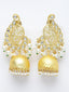 Gold-Toned Dome Shaped Jhumkas Earrings