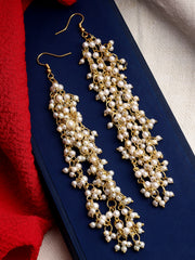 Gold-Plated Pearls Studded Classic Ear Chain