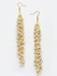Gold-Plated Pearls Studded Classic Ear Chain
