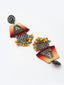 PANASH Oxidised Silver-Plated Tassel Drop Earrings