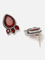 Silver-Plated Teardrop Shaped Studs Earrings