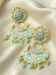 Gold-Toned Contemporary Chandbalis Earrings