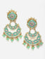 Gold-Toned Contemporary Chandbalis Earrings