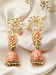 Gold-Plated Contemporary Jhumkas