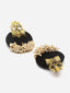 Gold-Plated Circular Jhumkas