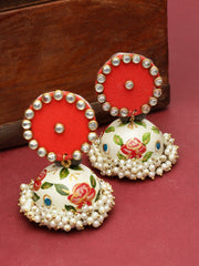 Gold-Plated Circular Jhumkas