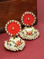 Gold-Plated Circular Jhumkas