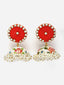 Gold-Plated Circular Jhumkas