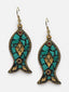 Gold-Plated Classic Drop Earrings