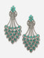 Silver-Plated Contemporary Drop Earrings