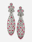 Silver-Toned Contemporary Drop Earrings