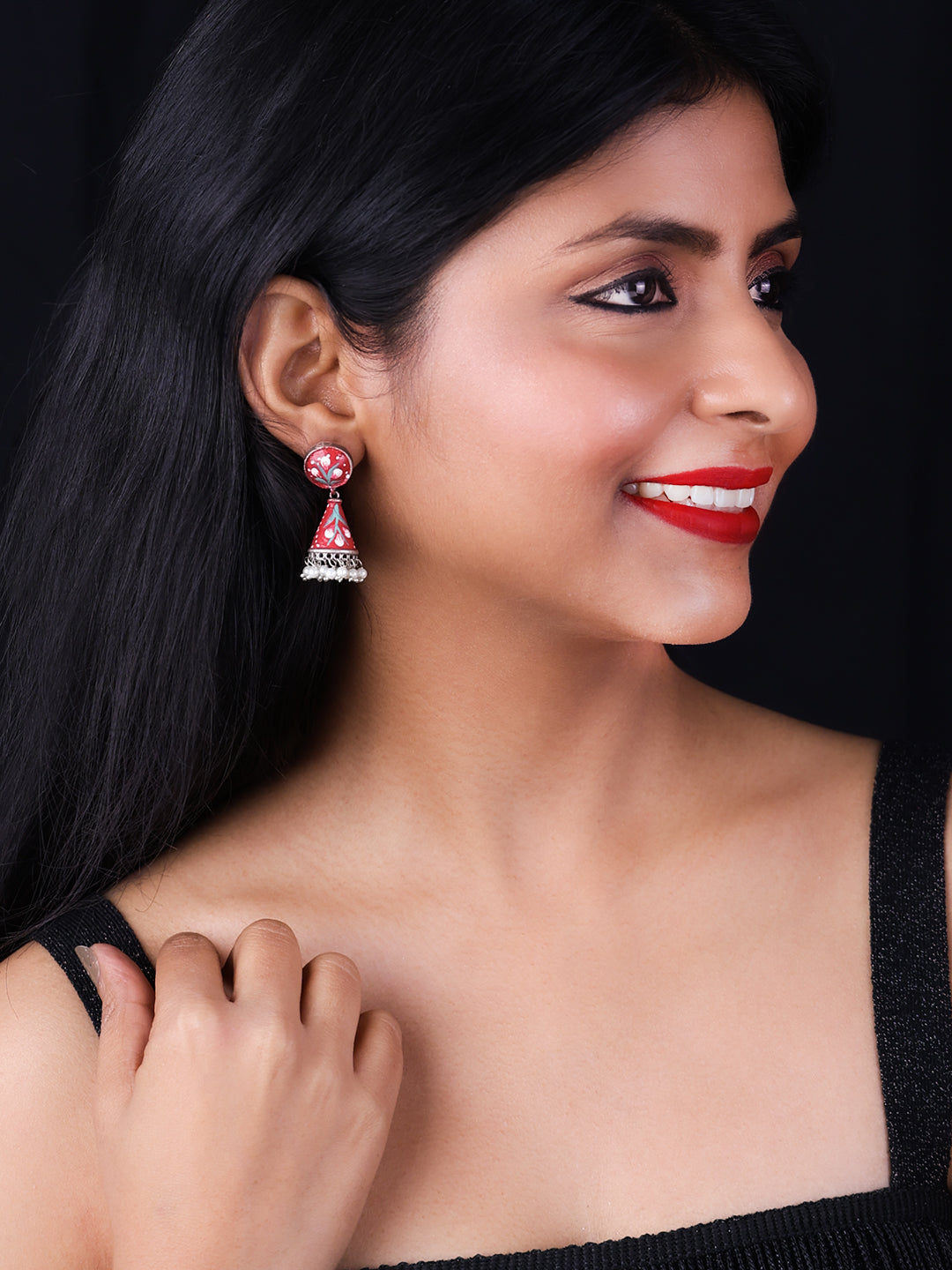 Contemporary Jhumkas Earrings