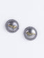 Silver Plated Circular Stud Earrings