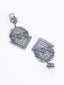 Silver-Plated Oxidised Contemporary Chandbalis