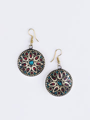 Gold-Plated Contemporary Drop Earrings